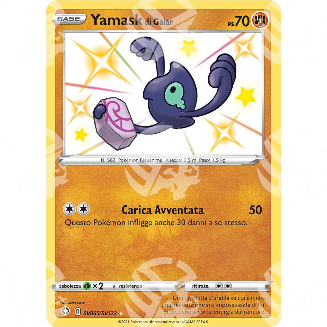 Destino Splendente - Galarian Yamask - Rare Shiny | SV65 - Warcard - Destino Splendente - Galarian Yamask - Rare Shiny | SV65 i prezzi più bassi sul mercato, solo da www.warcardshop.com! Carte singole, box, buste e mazzi.