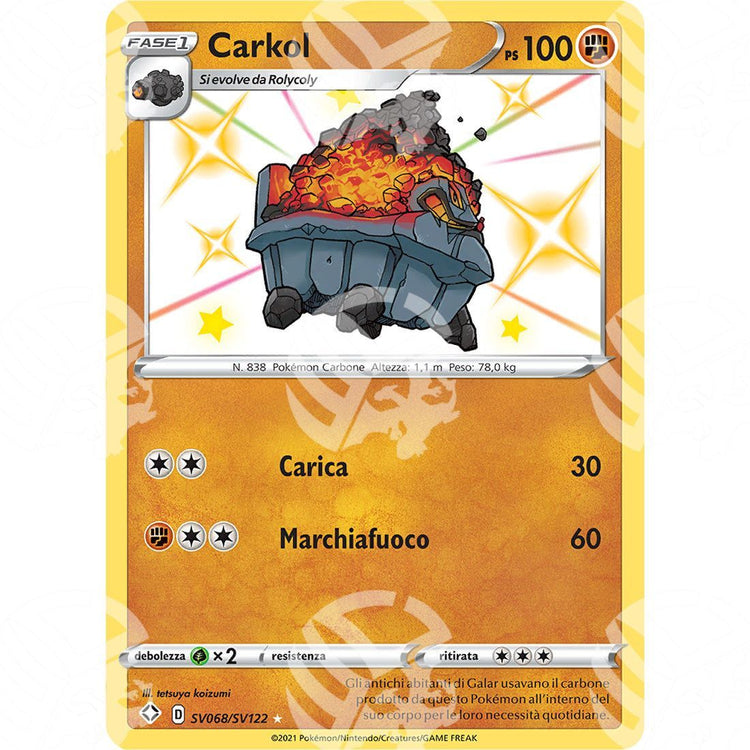 Destino Splendente - Carkol - Rare Shiny | SV68 - Warcard - Destino Splendente - Carkol - Rare Shiny | SV68 i prezzi più bassi sul mercato, solo da www.warcardshop.com! Carte singole, box, buste e mazzi.