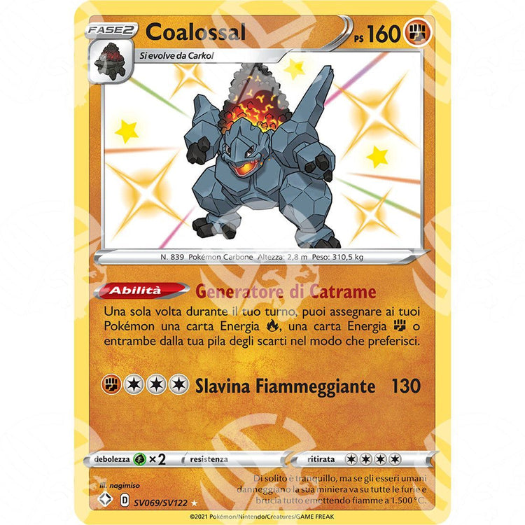 Destino Splendente - Coalossal - Rare Shiny | SV69 - Warcard - Destino Splendente - Coalossal - Rare Shiny | SV69 i prezzi più bassi sul mercato, solo da www.warcardshop.com! Carte singole, box, buste e mazzi.