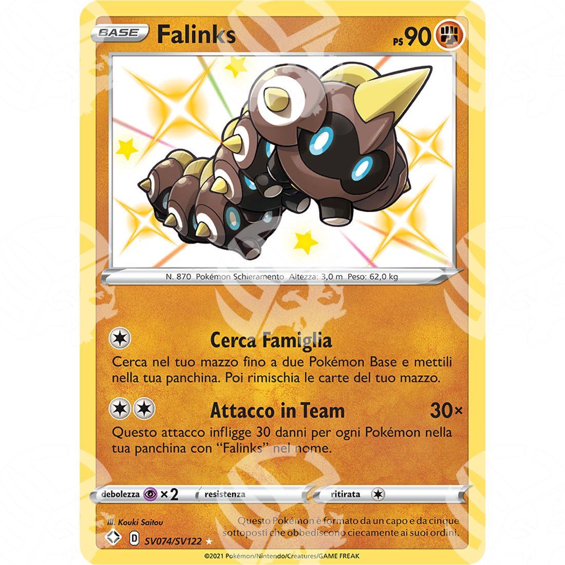 Destino Splendente - Falinks - Rare Shiny | SV74 - Warcard - Destino Splendente - Falinks - Rare Shiny | SV74 i prezzi più bassi sul mercato, solo da www.warcardshop.com! Carte singole, box, buste e mazzi.