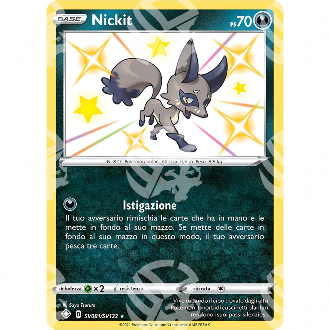 Destino Splendente - Nickit - Rare Shiny | SV81 - Warcard - Destino Splendente - Nickit - Rare Shiny | SV81 i prezzi più bassi sul mercato, solo da www.warcardshop.com! Carte singole, box, buste e mazzi.