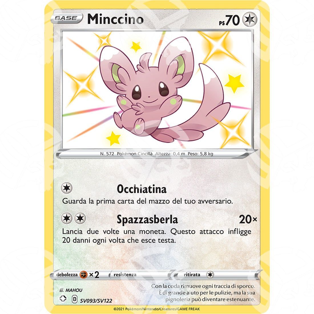 Destino Splendente - Minccino - Rare Shiny | SV93 - Warcard - Destino Splendente - Minccino - Rare Shiny | SV93 i prezzi più bassi sul mercato, solo da www.warcardshop.com! Carte singole, box, buste e mazzi.