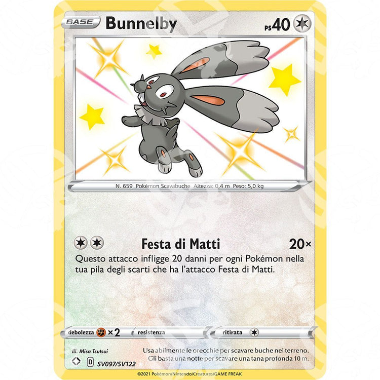 Destino Splendente - Bunnelby - Rare Shiny | SV97 - Warcard - Destino Splendente - Bunnelby - Rare Shiny | SV97 i prezzi più bassi sul mercato, solo da www.warcardshop.com! Carte singole, box, buste e mazzi.