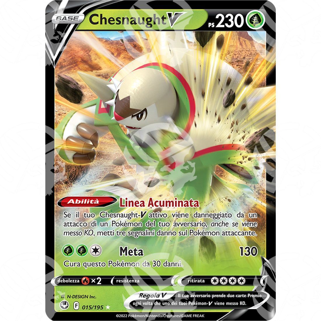 Tempesta Argentata - Chesnaught V - Ultra Rare 015/195 - Warcard - Tempesta Argentata - Chesnaught V - Ultra Rare 015/195 i prezzi più bassi sul mercato, solo da www.warcardshop.com! Carte singole, box, buste e mazzi.