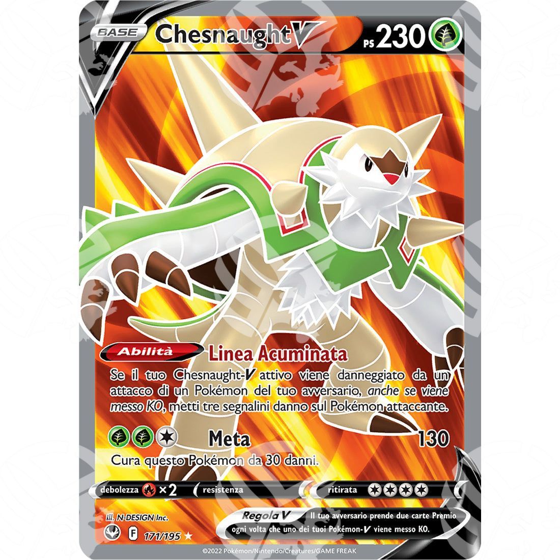 Tempesta Argentata - Chesnaught V - Ultra Rare 171/195 - Warcard - Tempesta Argentata - Chesnaught V - Ultra Rare 171/195 i prezzi più bassi sul mercato, solo da www.warcardshop.com! Carte singole, box, buste e mazzi.