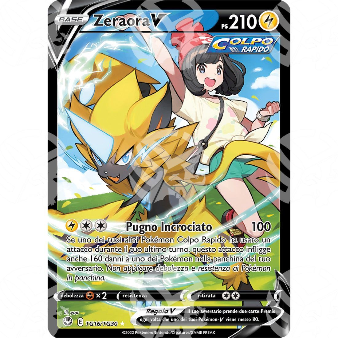 Tempesta Argentata - Zeraora V - Ultra Rare TG16/TG30 - Warcard - Tempesta Argentata - Zeraora V - Ultra Rare TG16/TG30 i prezzi più bassi sul mercato, solo da www.warcardshop.com! Carte singole, box, buste e mazzi.