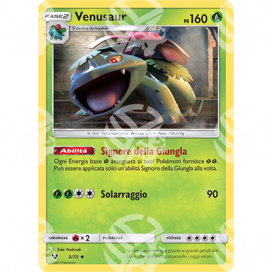 Leggende Iridescenti - Venusaur - 003/073 - Warcard - Leggende Iridescenti - Venusaur - 003/073 i prezzi più bassi sul mercato, solo da www.warcardshop.com! Carte singole, box, buste e mazzi.