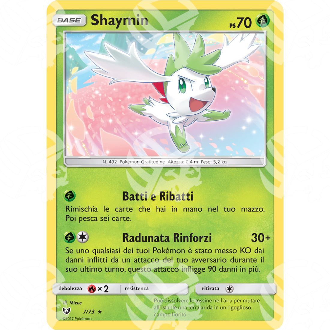 Leggende Iridescenti - Shaymin - Holo Rare 7/73 - Warcard - Leggende Iridescenti - Shaymin - Holo Rare 7/73 i prezzi più bassi sul mercato, solo da www.warcardshop.com! Carte singole, box, buste e mazzi.