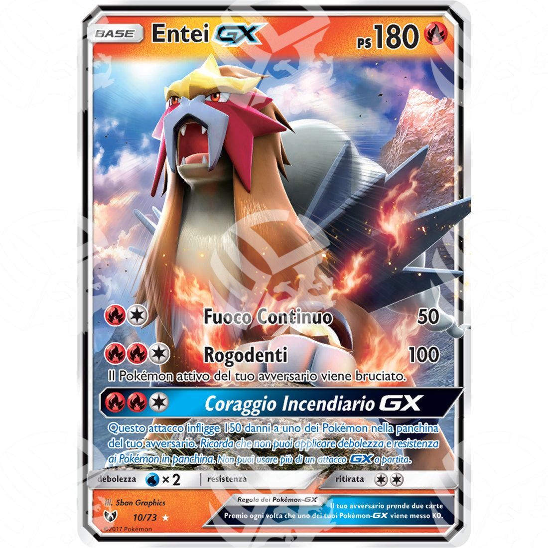 Leggende Iridescenti - Entei GX - Holo Rare 10/73 - Warcard - Leggende Iridescenti - Entei GX - Holo Rare 10/73 i prezzi più bassi sul mercato, solo da www.warcardshop.com! Carte singole, box, buste e mazzi.