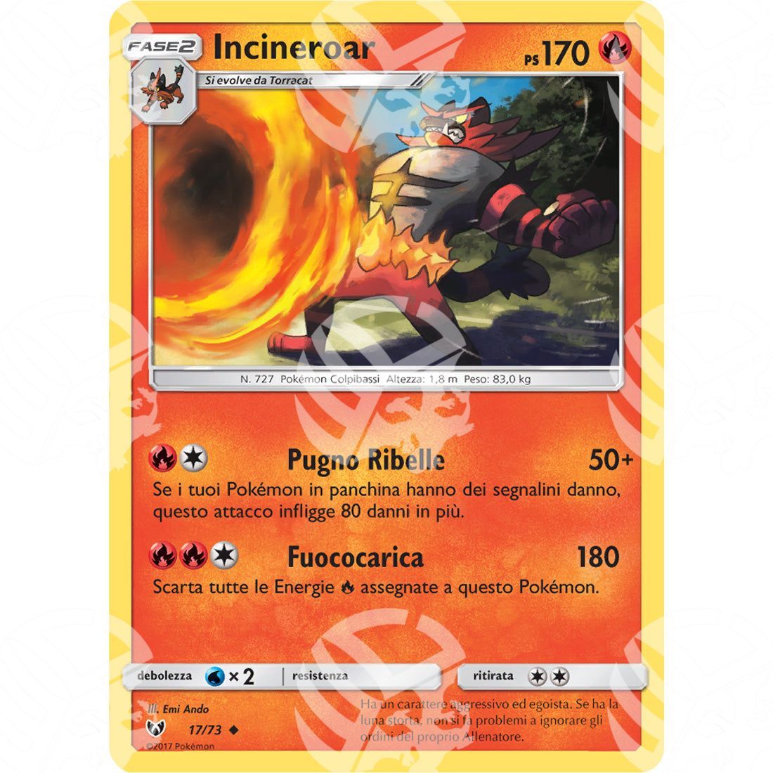 Leggende Iridescenti - Incineroar - 17/73 - Warcard - Leggende Iridescenti - Incineroar - 17/73 i prezzi più bassi sul mercato, solo da www.warcardshop.com! Carte singole, box, buste e mazzi.