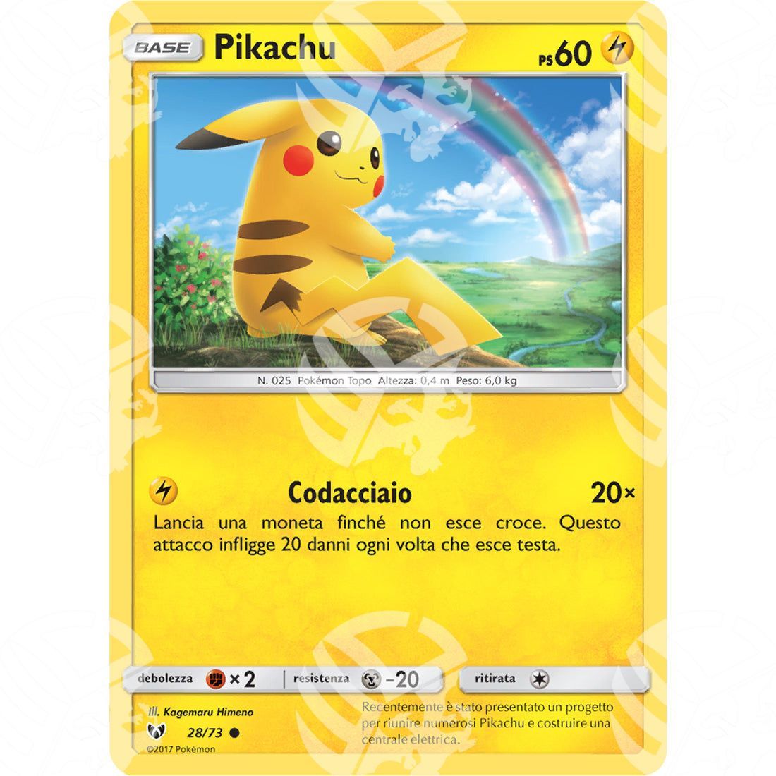 Leggende Iridescenti - Pikachu - 28/73 - Warcard - Leggende Iridescenti - Pikachu - 28/73 i prezzi più bassi sul mercato, solo da www.warcardshop.com! Carte singole, box, buste e mazzi.