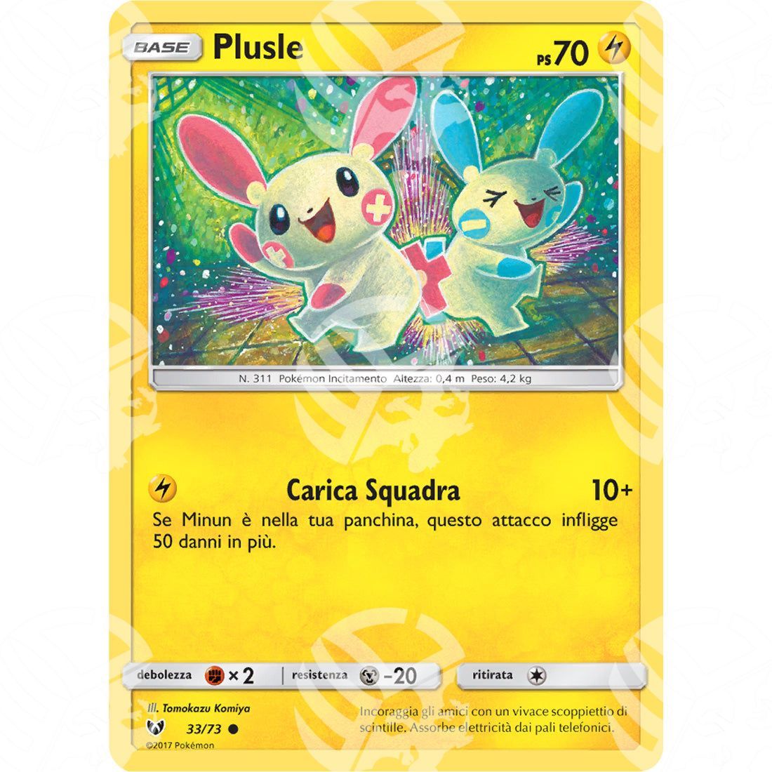 Leggende Iridescenti - Plusle - 33/73 - Warcard - Leggende Iridescenti - Plusle - 33/73 i prezzi più bassi sul mercato, solo da www.warcardshop.com! Carte singole, box, buste e mazzi.