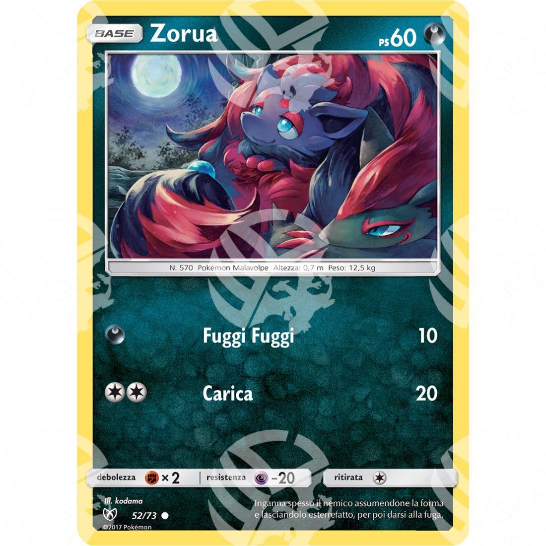 Leggende Iridescenti - Zorua - 52/73 - Warcard - Leggende Iridescenti - Zorua - 52/73 i prezzi più bassi sul mercato, solo da www.warcardshop.com! Carte singole, box, buste e mazzi.