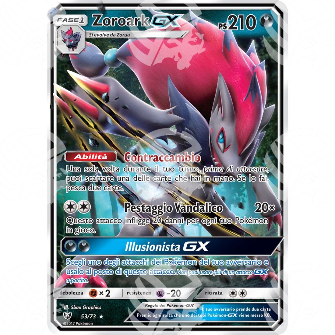 Leggende Iridescenti - Zoroark GX - Holo Rare 53/73 - Warcard - Leggende Iridescenti - Zoroark GX - Holo Rare 53/73 i prezzi più bassi sul mercato, solo da www.warcardshop.com! Carte singole, box, buste e mazzi.