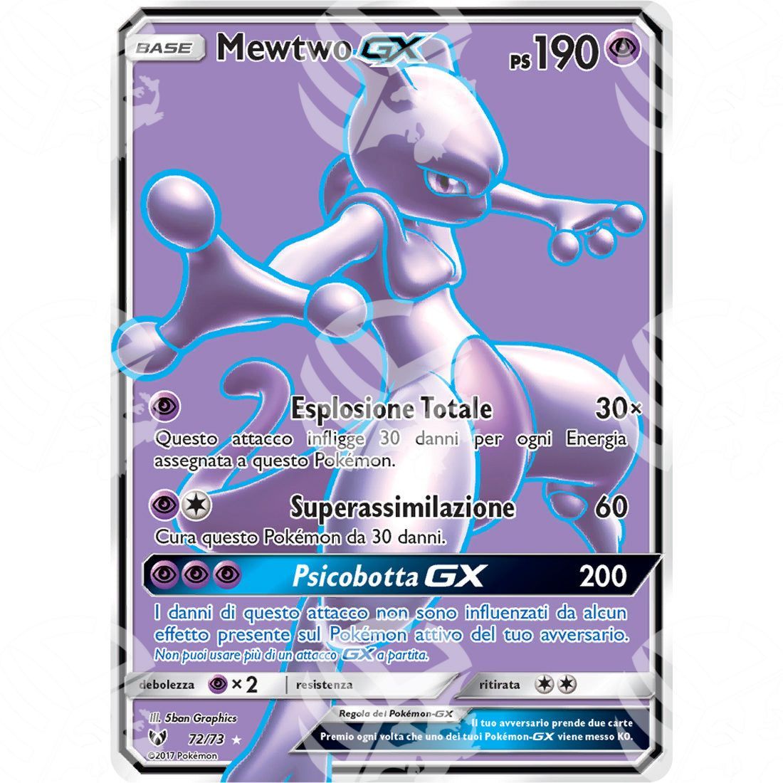 Leggende Iridescenti - Mewtwo GX - Ultra Rare 72/73 - Warcard - Leggende Iridescenti - Mewtwo GX - Ultra Rare 72/73 i prezzi più bassi sul mercato, solo da www.warcardshop.com! Carte singole, box, buste e mazzi.