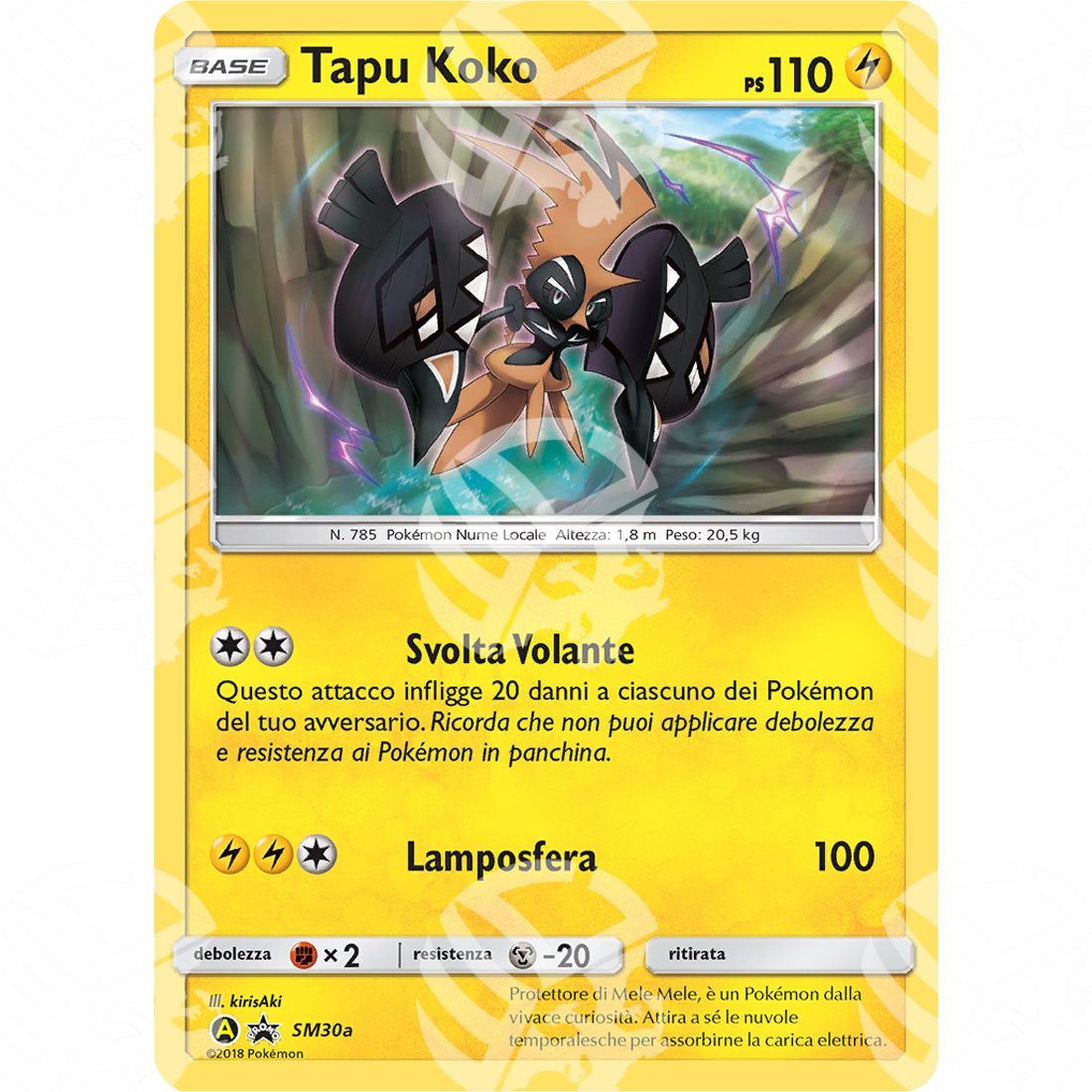 Black Star Promos - SM - Tapu Koko - Alternative Art | Holo Promo SM30a - Warcard - Black Star Promos - SM - Tapu Koko - Alternative Art | Holo Promo SM30a i prezzi più bassi sul mercato, solo da www.warcardshop.com! Carte singole, box, buste e mazzi.