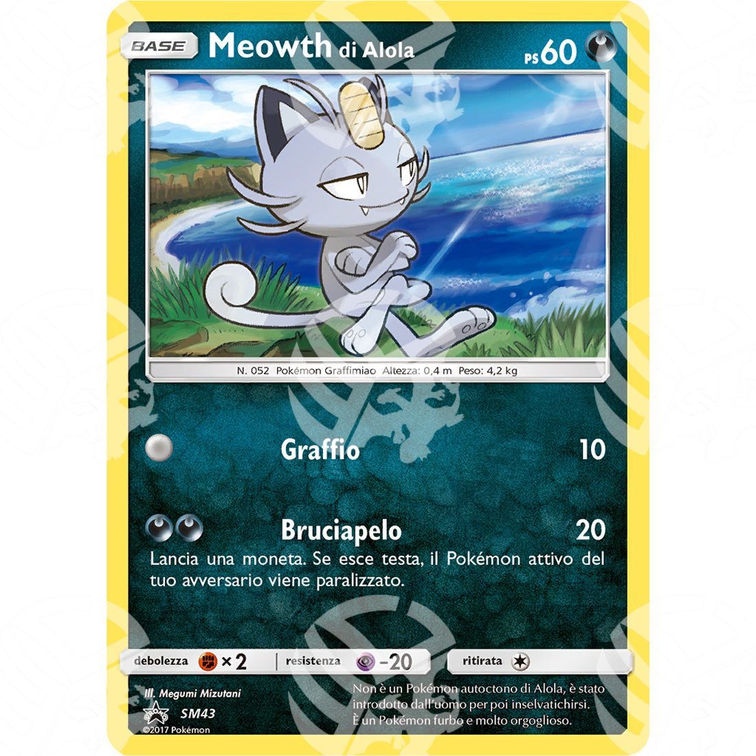 Black Star Promos - SM - Alolan Meowth - Holo Promo SM43 - Warcard - Black Star Promos - SM - Alolan Meowth - Holo Promo SM43 i prezzi più bassi sul mercato, solo da www.warcardshop.com! Carte singole, box, buste e mazzi.