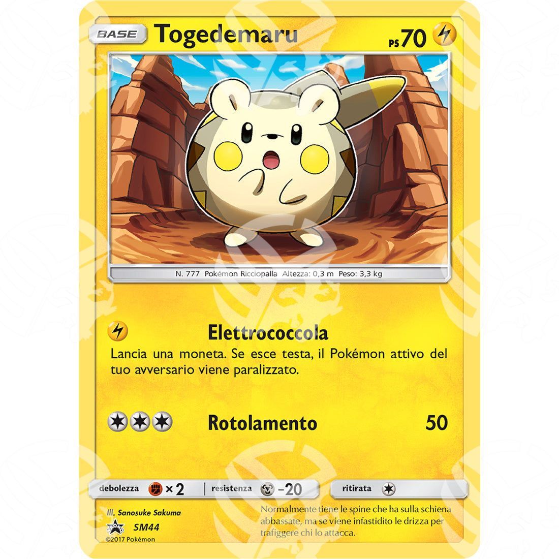 Black Star Promos - SM - Togedemaru - Holo Promo SM44 - Warcard - Black Star Promos - SM - Togedemaru - Holo Promo SM44 i prezzi più bassi sul mercato, solo da www.warcardshop.com! Carte singole, box, buste e mazzi.