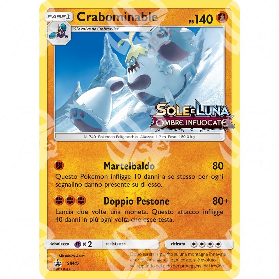 Black Star Promos - SM - Crabominable - Prerelease SM47 - Warcard - Black Star Promos - SM - Crabominable - Prerelease SM47 i prezzi più bassi sul mercato, solo da www.warcardshop.com! Carte singole, box, buste e mazzi.