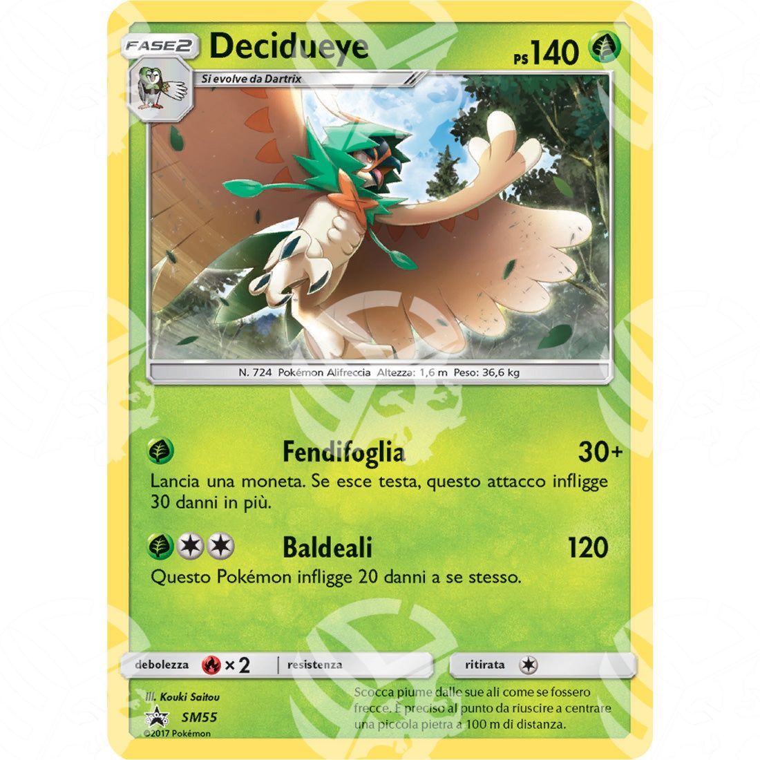 Black Star Promos - SM - Decidueye - Holo Promo SM55 - Warcard - Black Star Promos - SM - Decidueye - Holo Promo SM55 i prezzi più bassi sul mercato, solo da www.warcardshop.com! Carte singole, box, buste e mazzi.