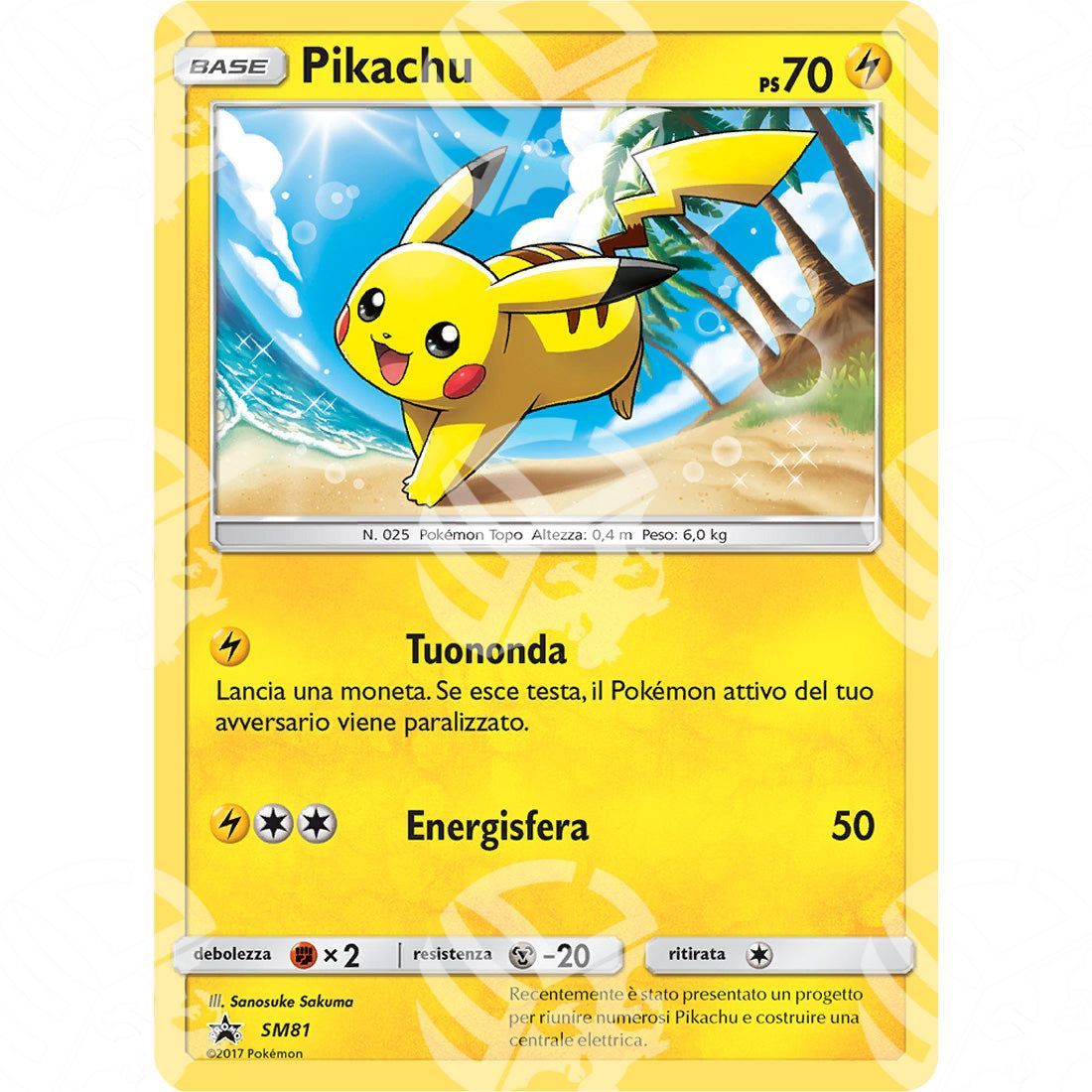 Black Star Promos - SM - Pikachu - Holo Promo SM81 - Warcard - Black Star Promos - SM - Pikachu - Holo Promo SM81 i prezzi più bassi sul mercato, solo da www.warcardshop.com! Carte singole, box, buste e mazzi.