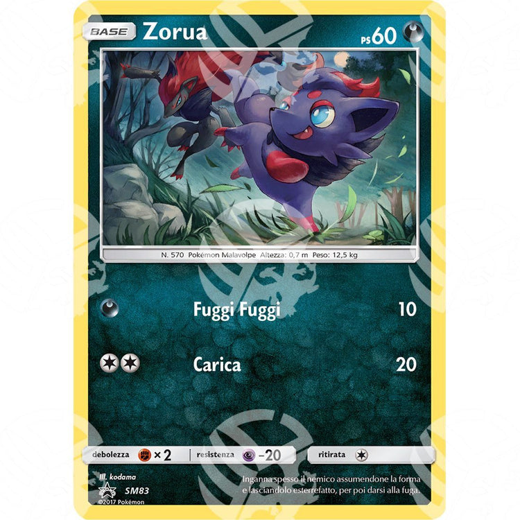 Black Star Promos - SM - Zorua - Holo Promo SM83 - Warcard - Black Star Promos - SM - Zorua - Holo Promo SM83 i prezzi più bassi sul mercato, solo da www.warcardshop.com! Carte singole, box, buste e mazzi.