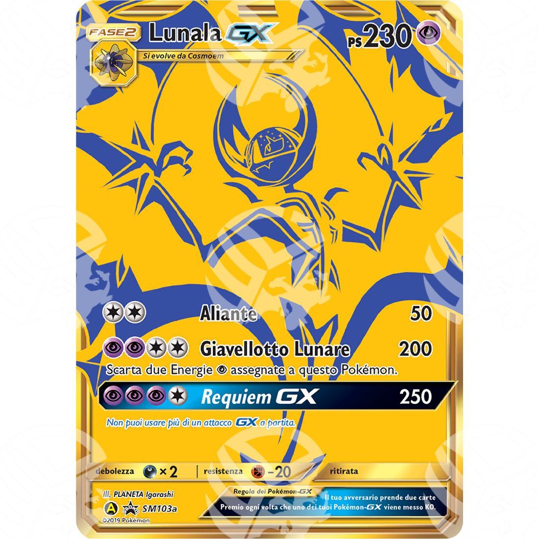 Black Star Promos - SM - Lunala GX - Holo Promo SM103a - Warcard - Black Star Promos - SM - Lunala GX - Holo Promo SM103a i prezzi più bassi sul mercato, solo da www.warcardshop.com! Carte singole, box, buste e mazzi.