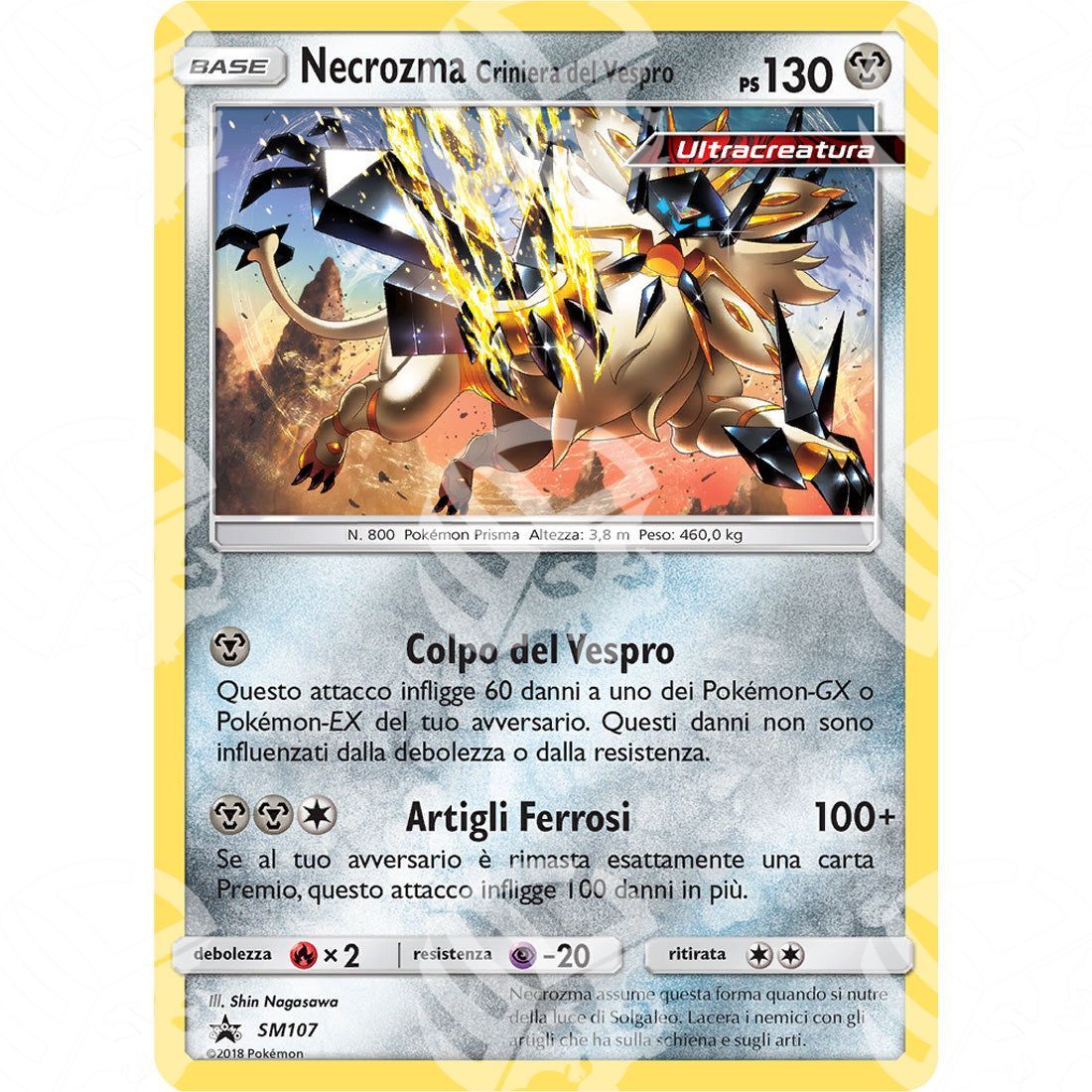 Black Star Promos - SM - Dusk Mane Necrozma - Holo Promo SM107 - Warcard - Black Star Promos - SM - Dusk Mane Necrozma - Holo Promo SM107 i prezzi più bassi sul mercato, solo da www.warcardshop.com! Carte singole, box, buste e mazzi.