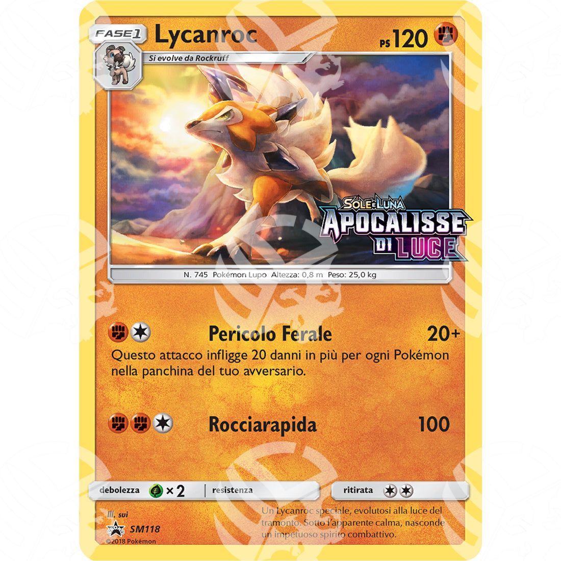 Black Star Promos - SM - Lycanroc - Holo Promo SM118 | Staff Prerelease - Warcard - Black Star Promos - SM - Lycanroc - Holo Promo SM118 | Staff Prerelease i prezzi più bassi sul mercato, solo da www.warcardshop.com! Carte singole, box, buste e mazzi.