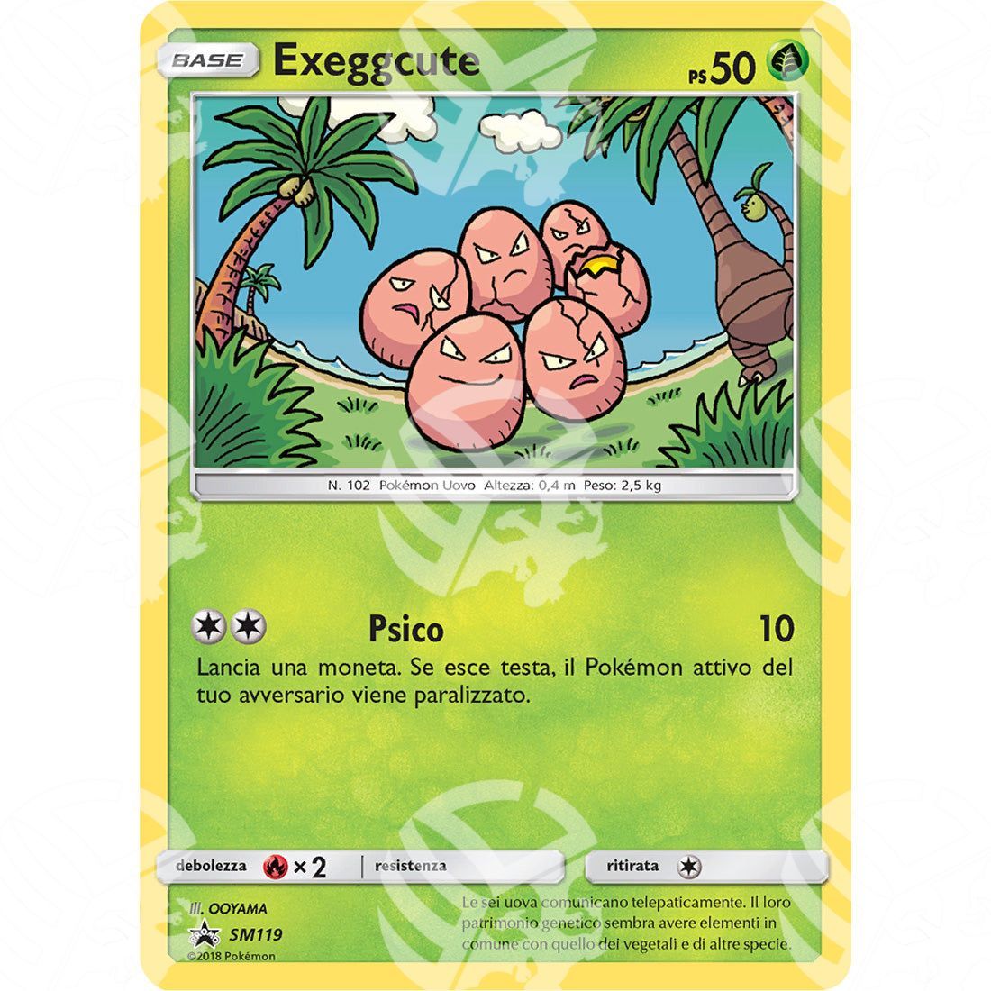 Black Star Promos - SM - Exeggcute - Holo Promo SM119 - Warcard - Black Star Promos - SM - Exeggcute - Holo Promo SM119 i prezzi più bassi sul mercato, solo da www.warcardshop.com! Carte singole, box, buste e mazzi.