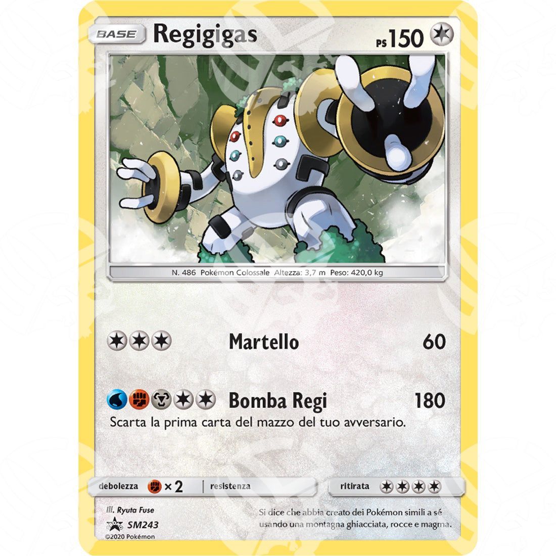 Black Star Promos - SM - Regigigas - Holo Promo SM243 - Warcard - Black Star Promos - SM - Regigigas - Holo Promo SM243 i prezzi più bassi sul mercato, solo da www.warcardshop.com! Carte singole, box, buste e mazzi.