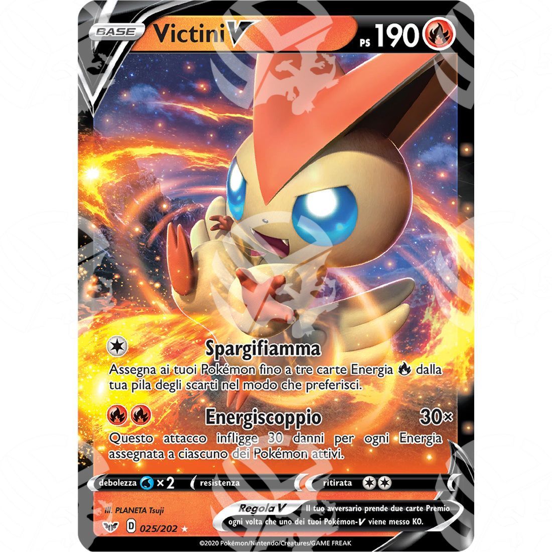 Spada & Scudo - Victini V - 25/202 - Warcard - Spada & Scudo - Victini V - 25/202 i prezzi più bassi sul mercato, solo da www.warcardshop.com! Carte singole, box, buste e mazzi.