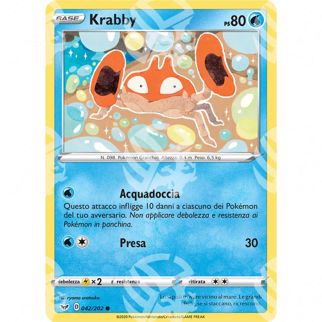 Spada & Scudo - Krabby - 42/202 - Warcard - Spada & Scudo - Krabby - 42/202 i prezzi più bassi sul mercato, solo da www.warcardshop.com! Carte singole, box, buste e mazzi.