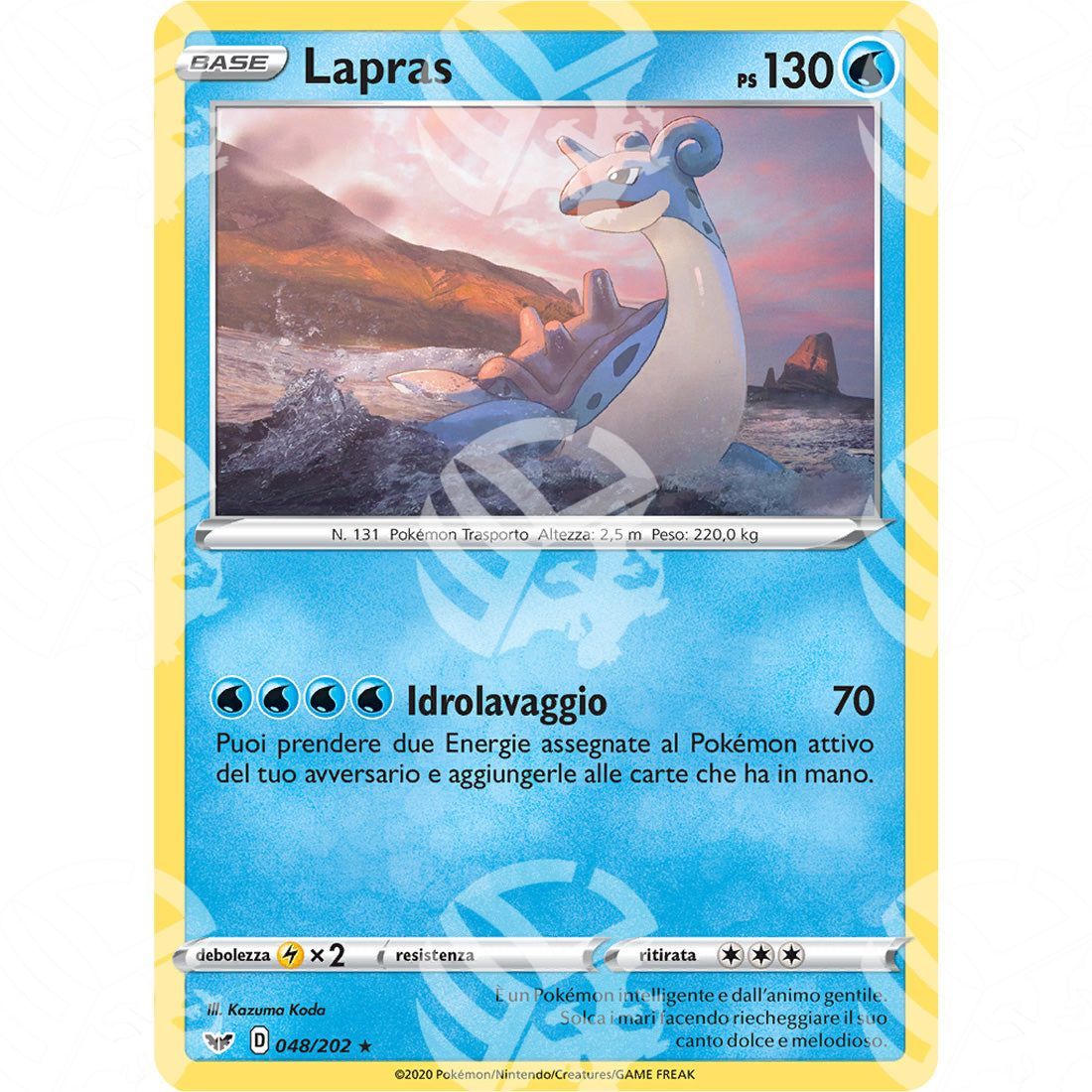 Spada & Scudo - Lapras - 48/202 - Warcard - Spada & Scudo - Lapras - 48/202 i prezzi più bassi sul mercato, solo da www.warcardshop.com! Carte singole, box, buste e mazzi.