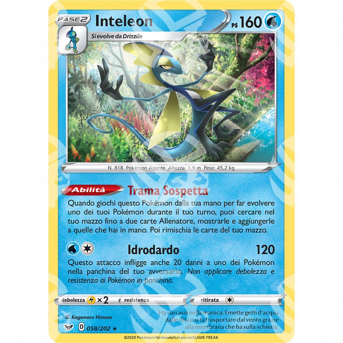 Spada & Scudo - Inteleon - Pokémon League 58/202 - Warcard - Spada & Scudo - Inteleon - Pokémon League 58/202 i prezzi più bassi sul mercato, solo da www.warcardshop.com! Carte singole, box, buste e mazzi.