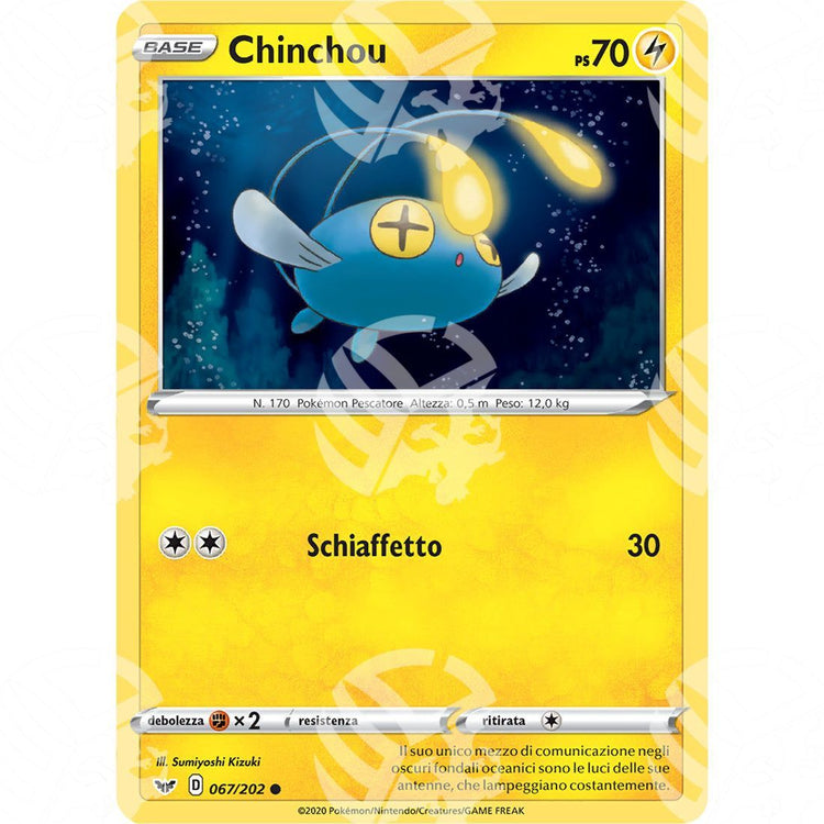 Spada & Scudo - Chinchou - 67/202 - Warcard - Spada & Scudo - Chinchou - 67/202 i prezzi più bassi sul mercato, solo da www.warcardshop.com! Carte singole, box, buste e mazzi.