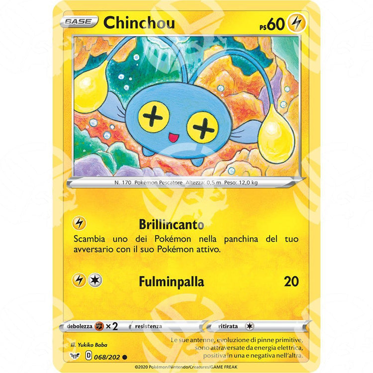 Spada & Scudo - Chinchou - 68/202 - Warcard - Spada & Scudo - Chinchou - 68/202 i prezzi più bassi sul mercato, solo da www.warcardshop.com! Carte singole, box, buste e mazzi.