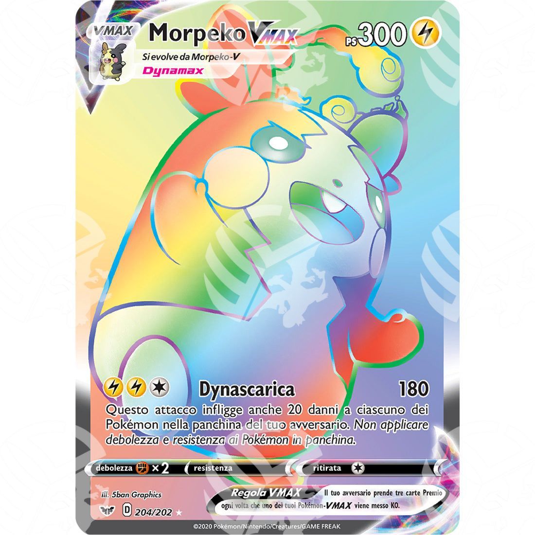 Spada & Scudo - Morpeko VMAX - Rainbow 204/202 - Warcard - Spada & Scudo - Morpeko VMAX - Rainbow 204/202 i prezzi più bassi sul mercato, solo da www.warcardshop.com! Carte singole, box, buste e mazzi.