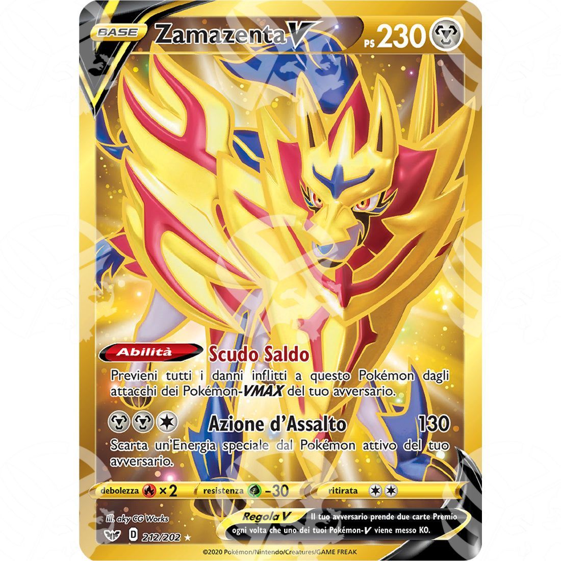 Spada & Scudo - Zamazenta V - Secret Rare 212/202 - Warcard - Spada & Scudo - Zamazenta V - Secret Rare 212/202 i prezzi più bassi sul mercato, solo da www.warcardshop.com! Carte singole, box, buste e mazzi.