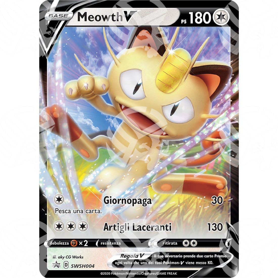 Black Star Promos - SWSH - Meowth V - Holo Promo 004 - Warcard - Black Star Promos - SWSH - Meowth V - Holo Promo 004 i prezzi più bassi sul mercato, solo da www.warcardshop.com! Carte singole, box, buste e mazzi.