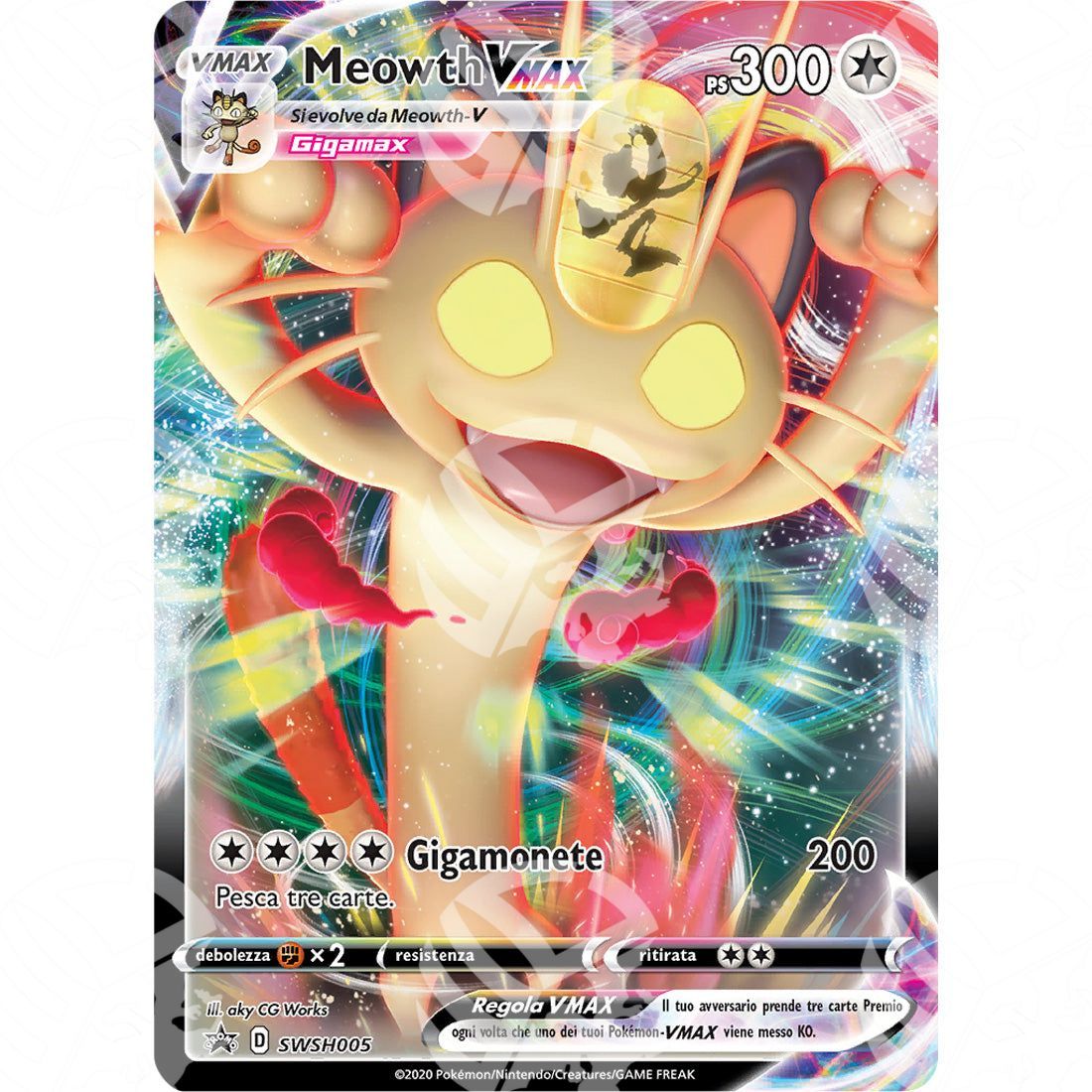 Black Star Promos - SWSH - Meowth VMAX - Holo Promo 005 - Warcard - Black Star Promos - SWSH - Meowth VMAX - Holo Promo 005 i prezzi più bassi sul mercato, solo da www.warcardshop.com! Carte singole, box, buste e mazzi.