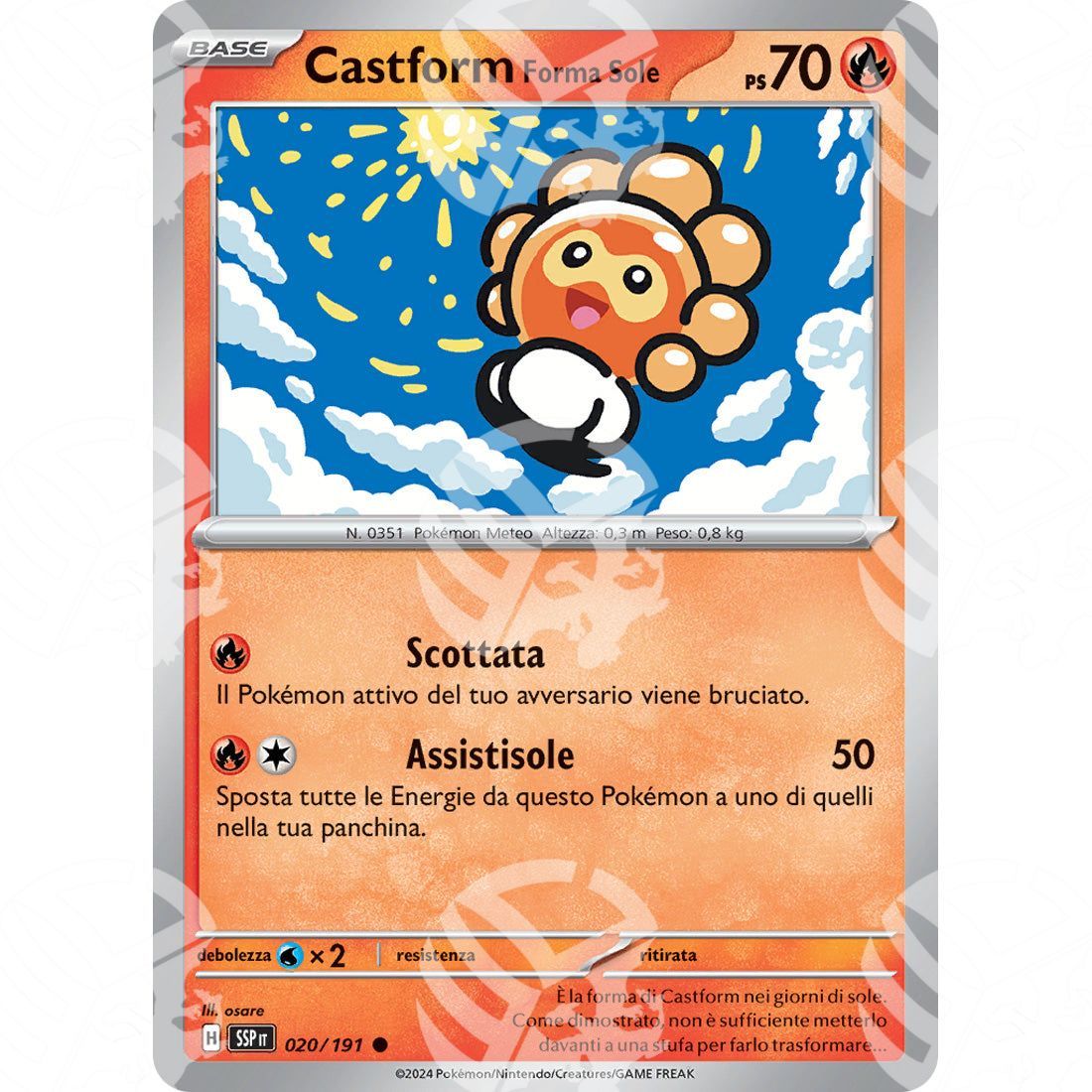 Scintille Folgoranti - Castform Sunny Form - 020/191