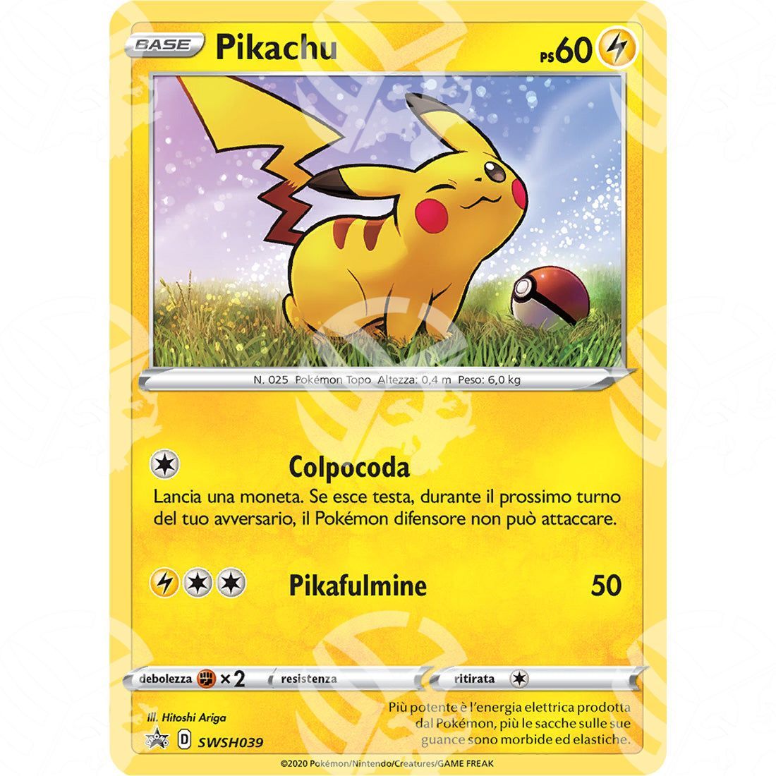 Black Star Promos - SWSH - Pikachu - Holo Promo 039 - Warcard - Black Star Promos - SWSH - Pikachu - Holo Promo 039 i prezzi più bassi sul mercato, solo da www.warcardshop.com! Carte singole, box, buste e mazzi.