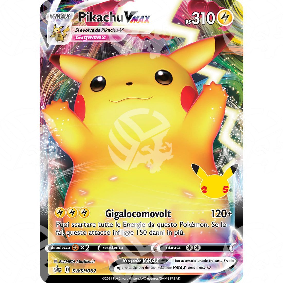 Black Star Promos - SWSH - Pikachu VMAX - 62 - Warcard - Black Star Promos - SWSH - Pikachu VMAX - 62 i prezzi più bassi sul mercato, solo da www.warcardshop.com! Carte singole, box, buste e mazzi.