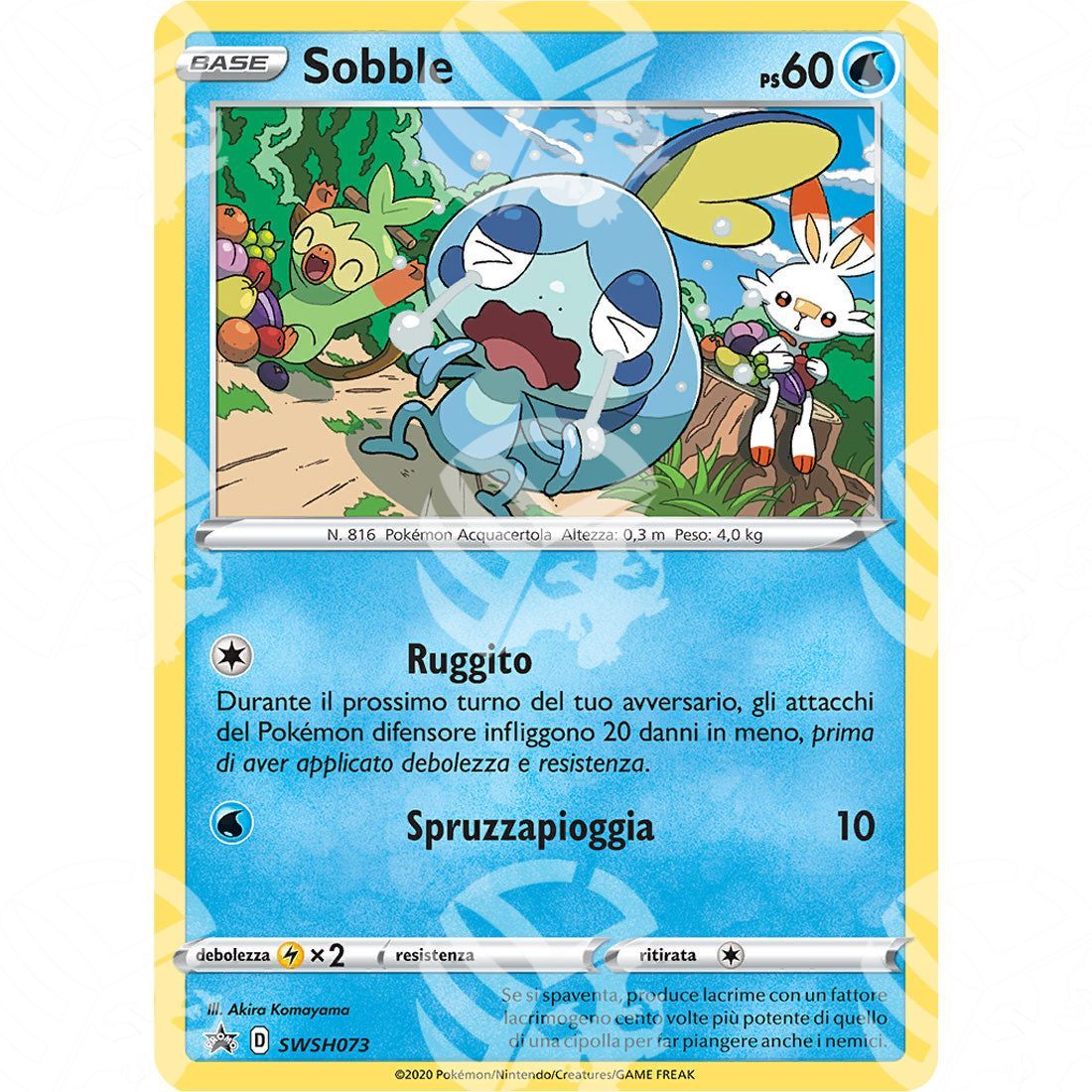 Black Star Promos - SWSH - Sobble - 73 - Warcard - Black Star Promos - SWSH - Sobble - 73 i prezzi più bassi sul mercato, solo da www.warcardshop.com! Carte singole, box, buste e mazzi.