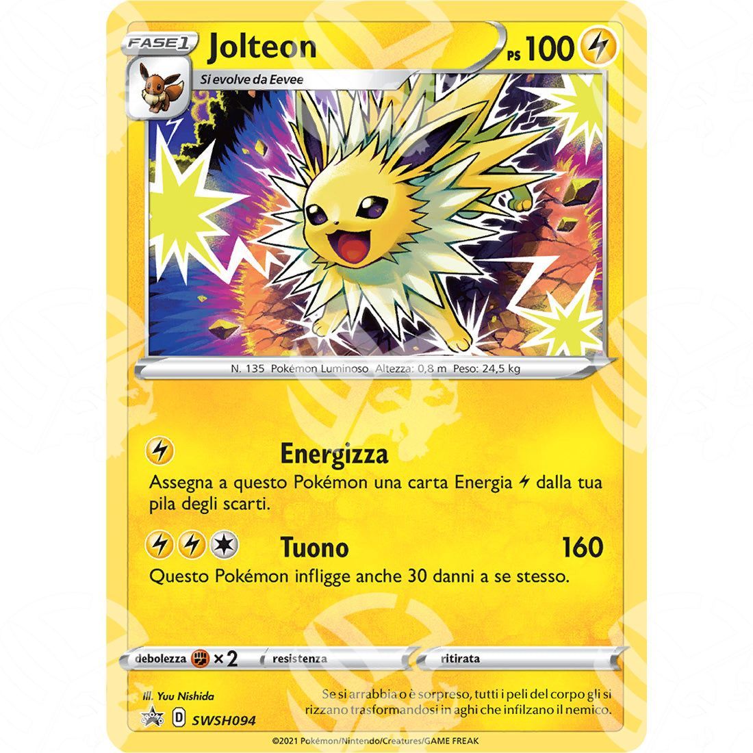 Black Star Promos - SWSH - Jolteon - 94 - Warcard - Black Star Promos - SWSH - Jolteon - 94 i prezzi più bassi sul mercato, solo da www.warcardshop.com! Carte singole, box, buste e mazzi.