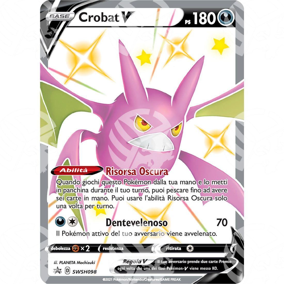 Black Star Promos - SWSH - Crobat V - 98 - Warcard - Black Star Promos - SWSH - Crobat V - 98 i prezzi più bassi sul mercato, solo da www.warcardshop.com! Carte singole, box, buste e mazzi.