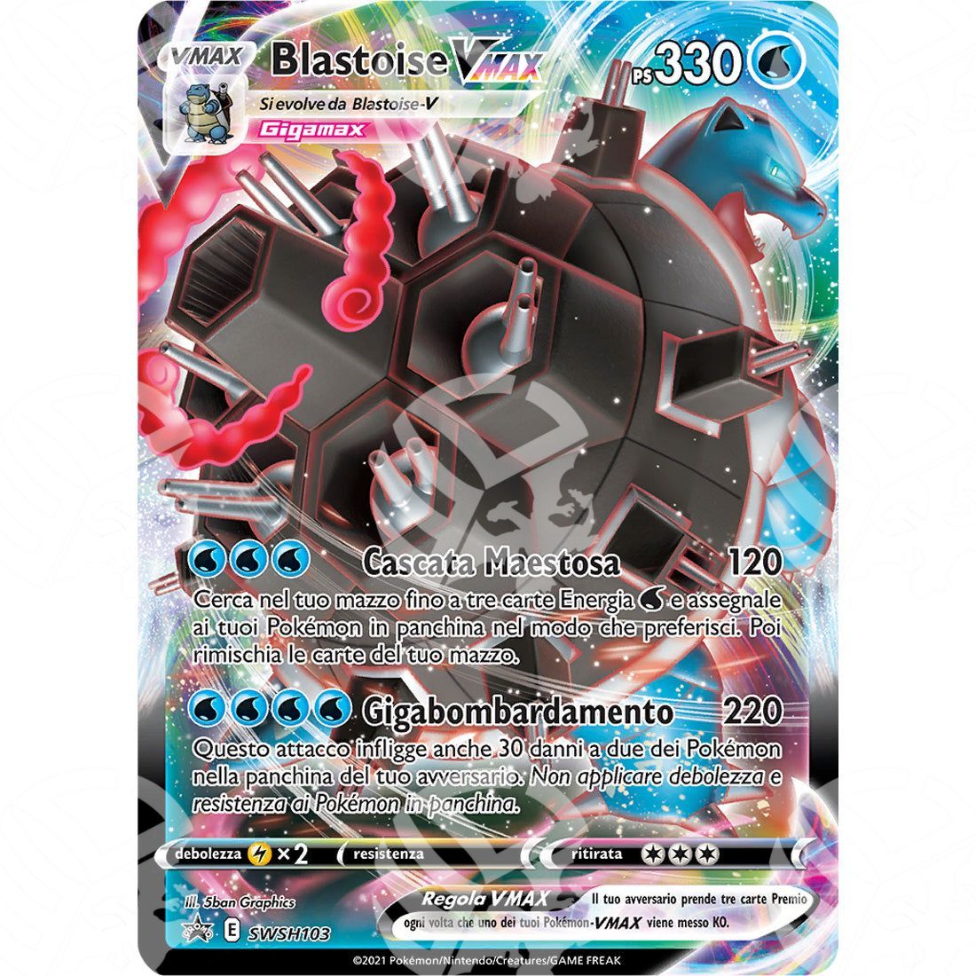 Black Star Promos - SWSH - Blastoise VMAX - 103 - Warcard - Black Star Promos - SWSH - Blastoise VMAX - 103 i prezzi più bassi sul mercato, solo da www.warcardshop.com! Carte singole, box, buste e mazzi.