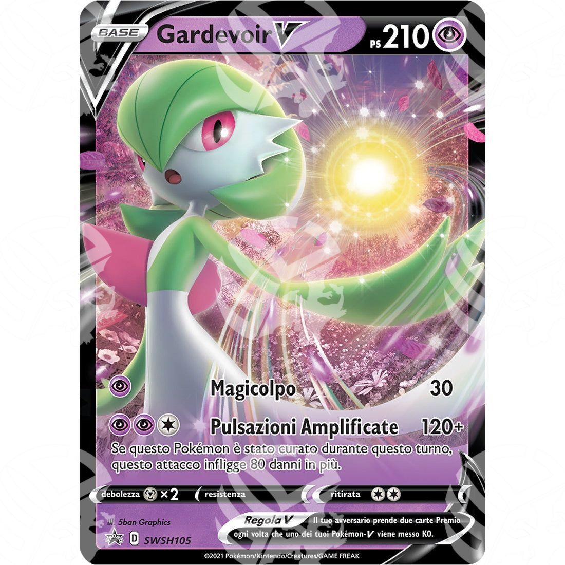 Black Star Promos - SWSH - Gardevoir V - 105 - Warcard - Black Star Promos - SWSH - Gardevoir V - 105 i prezzi più bassi sul mercato, solo da www.warcardshop.com! Carte singole, box, buste e mazzi.