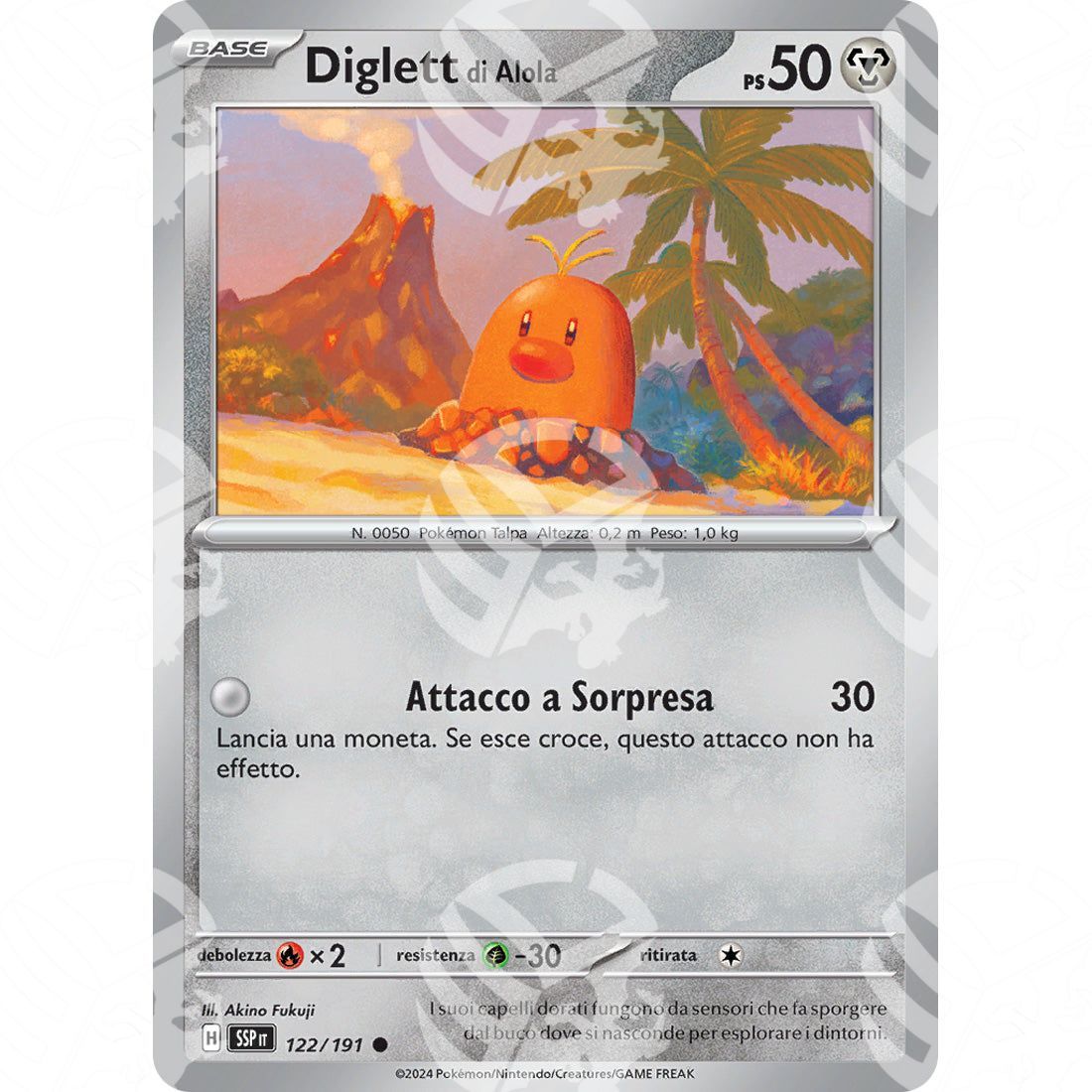 Scintille Folgoranti - Alolan Diglett - 122/191